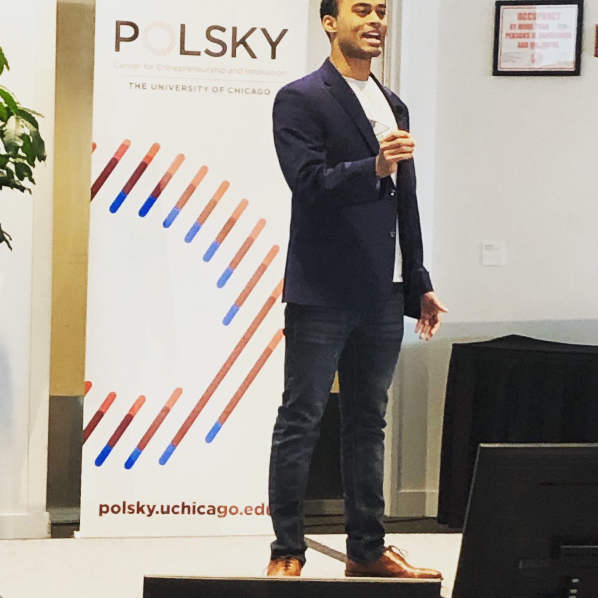 polskycenter's tweet photo. #polskyaccelerator is off to a great start! The first of our 13 #startups presenting today is @prepmedians - a company that empowers students to succeed on their SAT/ACT exams by teaching a proven #testprep through #sketchcomedy, #music and #rap. It’s Kahn Academy meets @nbcsnl! https://t.co/TZ2kQBKWXk