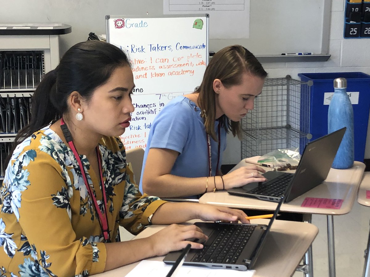 KishaLogan's tweet image. Kicking off math department PLCs with a SIP focused data chat! Teachers are pulling/analyzing MAP data get to know students’ needs. @MathMcps @MVMS_MCPS