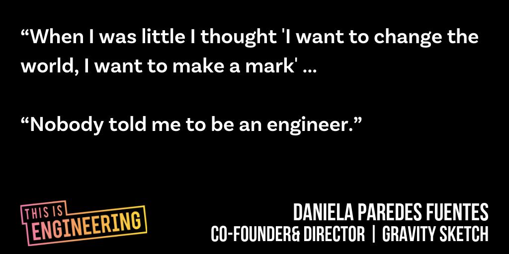 Are we showing enough young people that engineering can have a huge impact on the world? Our next series of videos will include a focus on how engineers shape the future – to ensure talented creatives like Daniela don't miss out on such a rewarding career. #ThisIsEngineering