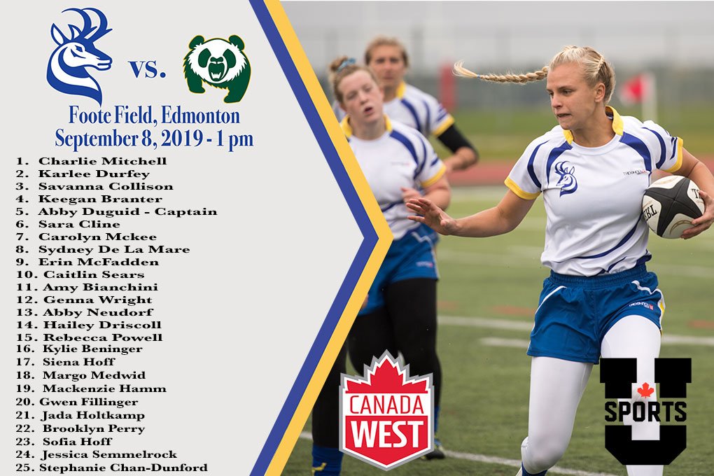 HornsRugby's tweet photo. Getting revved up for the season opener on Sunday up in Edmonton against those Pandas!  #yql @RugbyAlberta @CanadaWest @uLethbridge @USPORTSca https://t.co/wGTtFCTkdW