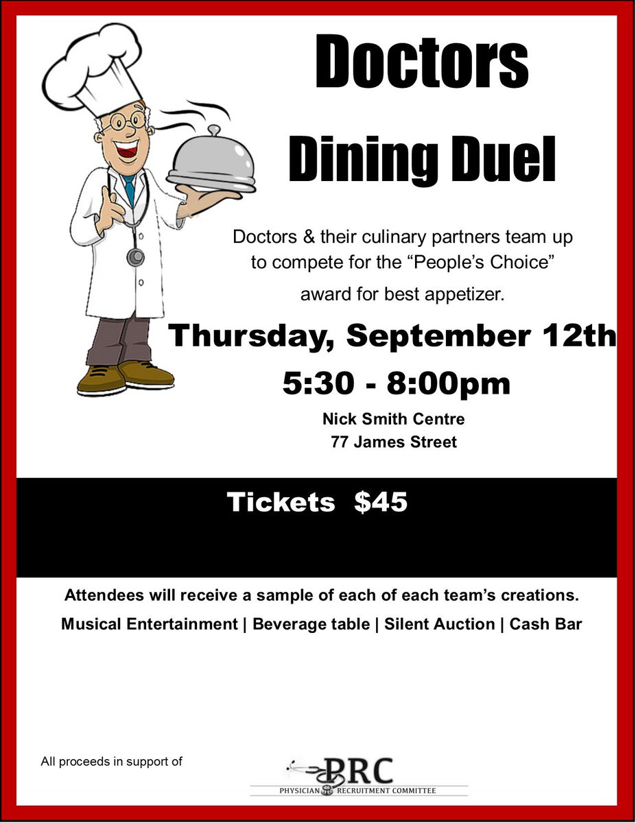 Tickets are still available.  Don't forget to purchase your ticket to support a worthwhile cause in our Community.