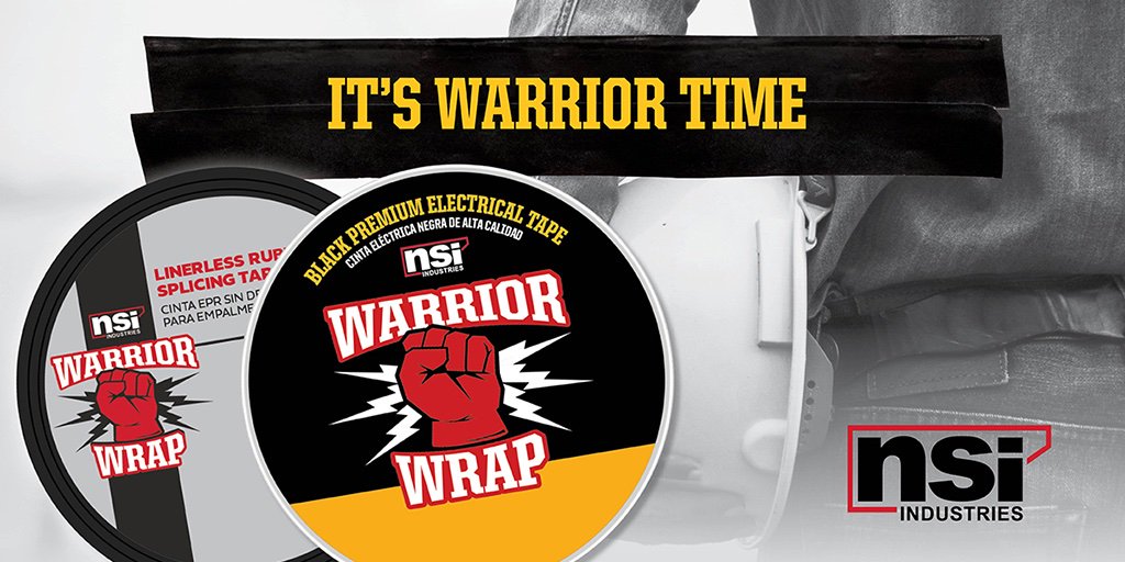 NSiIndustries's tweet photo. Our #WarriorWrap Silicone Rubber Splicing Tape features a triangular, tapered edge with guideline for uniform application thickness. It's ideal in extreme environments! Learn more about all our Specialty Tapes: https://t.co/8xRsmpXc29 #WarriorTime #SpecialtyTapes https://t.co/ULadHyazxp