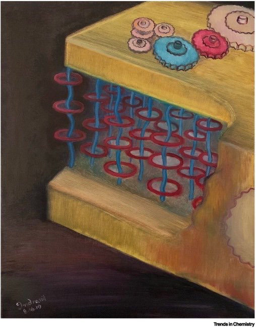 neelroyy's tweet photo. Our Spotlight article "Amphidynamic Crystals Key to Artificial Molecular Machines" is now online in @TrendsChemistry. https://t.co/cJbqaSphRG @sirfrasersays @IINanoNU @NUChemistry #scienceart #paintings 
Also, please see the fantastic original article. https://t.co/sUfd5BGvon https://t.co/2kOaLVldze