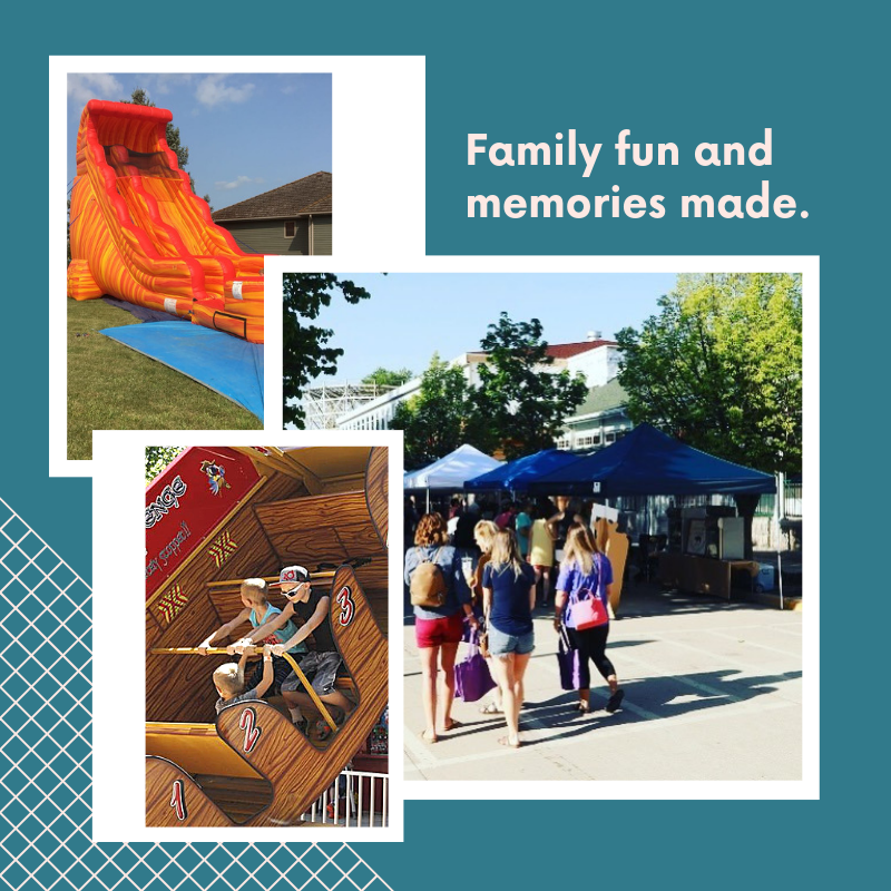 The 28th Annual University of Okoboji Oktoberfest is a great opportunity for your family to make memories! 👨‍👩‍👧‍👦🧡
Inflatables, amusement park rides, Farmers Market in the Park, music, food and games all right here in the Iowa Great Lakes! 🌞🍃 uofooktoberfest.com