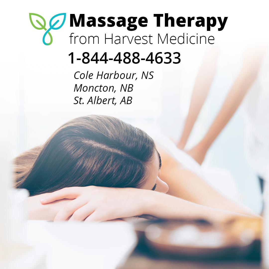 💆 Massage Therapy from Harvest Medicine. 

Whether you work in an office or on a construction site, everyone can benefit from a therapeutic massage.

Visit bit.ly/3185u0d or call 1-844-488-4633 for more information.
#massage #rmt #massagetherapy #pain #relief