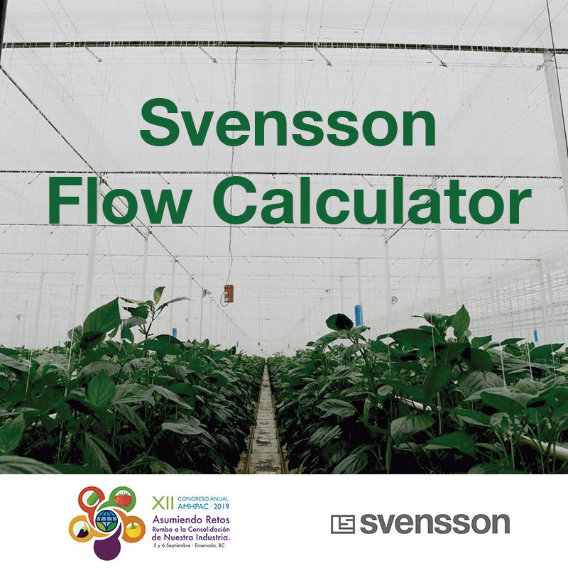 Presentes en el #CongresoAnual de 
<a href="/AMHPAC_Oficial/">@AMHPAC_Oficial</a>
 Recuerde acercarse con nuestros representantes Svensson para mostrarle #SvenssonFlowCalculator que le permitirá calcular la capacidad de ventilación de su invernadero en relación al tamaño de agujero y porosidad en mallas.