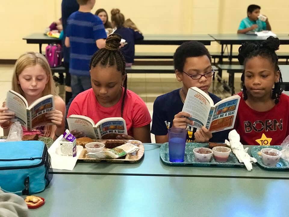 WynneInt's tweet photo. One book..one school 📚
"A new friend could be sitting right next to you.WIS students love reading Save Me a Seat. https://t.co/rjEmWTI9Lf