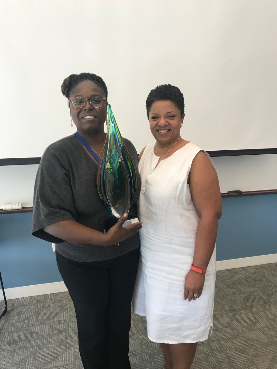 MeckClerk's tweet photo. The tradition of the Pass the Torch Leadership Award continues! At the Clerk Management Meeting last month, Assistant Clerk Ross Smith passed the torch to the next award recipient, Assistant Clerk Lakeshia Williams! Congratulations, Lakeshia! https://t.co/QM8kZrJa5Y
