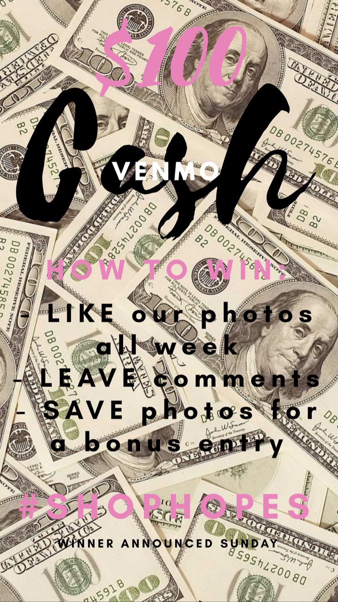 shophopes319's tweet photo. ✖️DID YOU KNOW?✖️
We are giving away $100 in @venmo CASH over on our IG?! 👀
⭐️Read how to enter & then head over to our page for your chance to be the lucky winner! ⭐️ #shophopes https://t.co/zrOy8Ozwtq