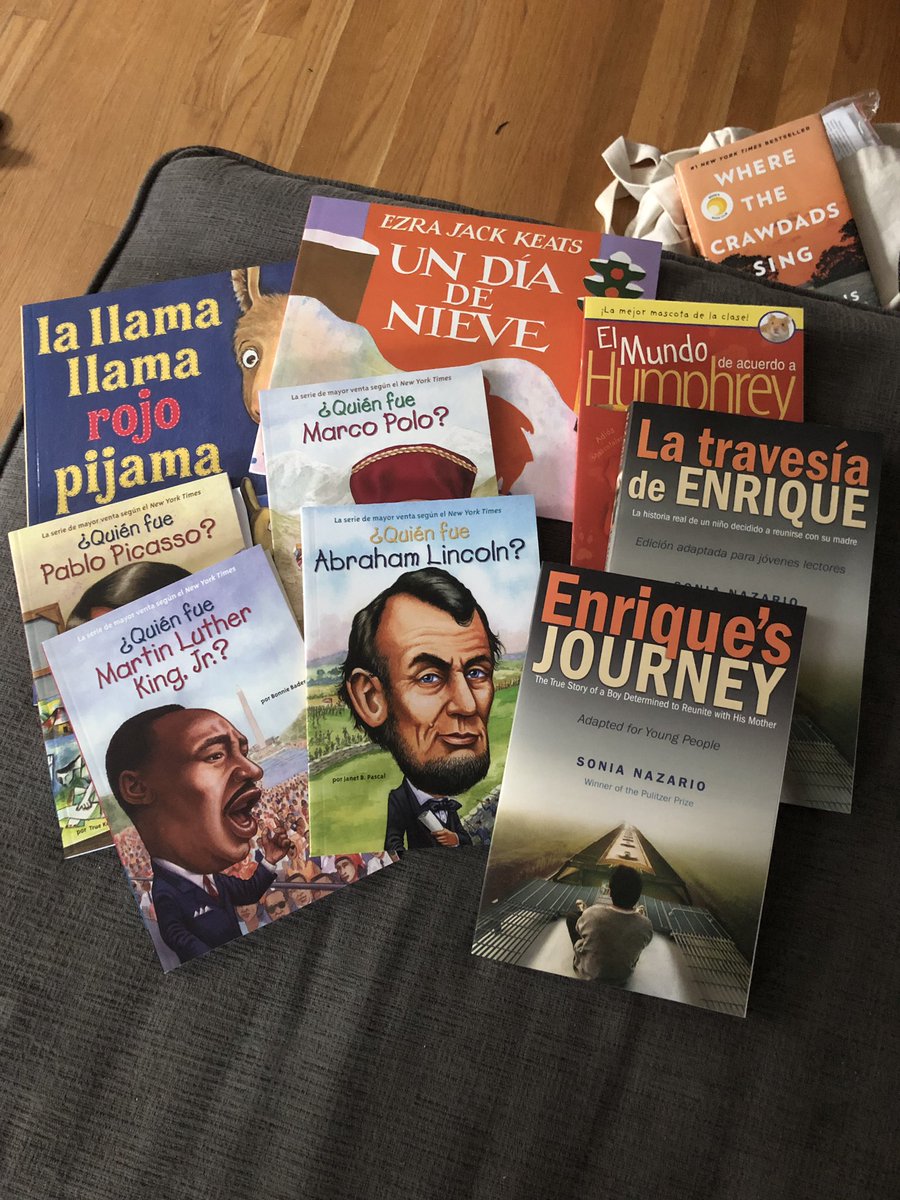 profehendrickx's tweet photo. Jackpot!!! Not sure how many are usable for class at the moment but I’ll take all I can get. (Sneak peak of what I’m currently reading in the background!) Thank you @KelloggsUS #feedingreading #buildingmylibrary #onericekrispietreatatatime #spartanpride https://t.co/7Vb86fRV51