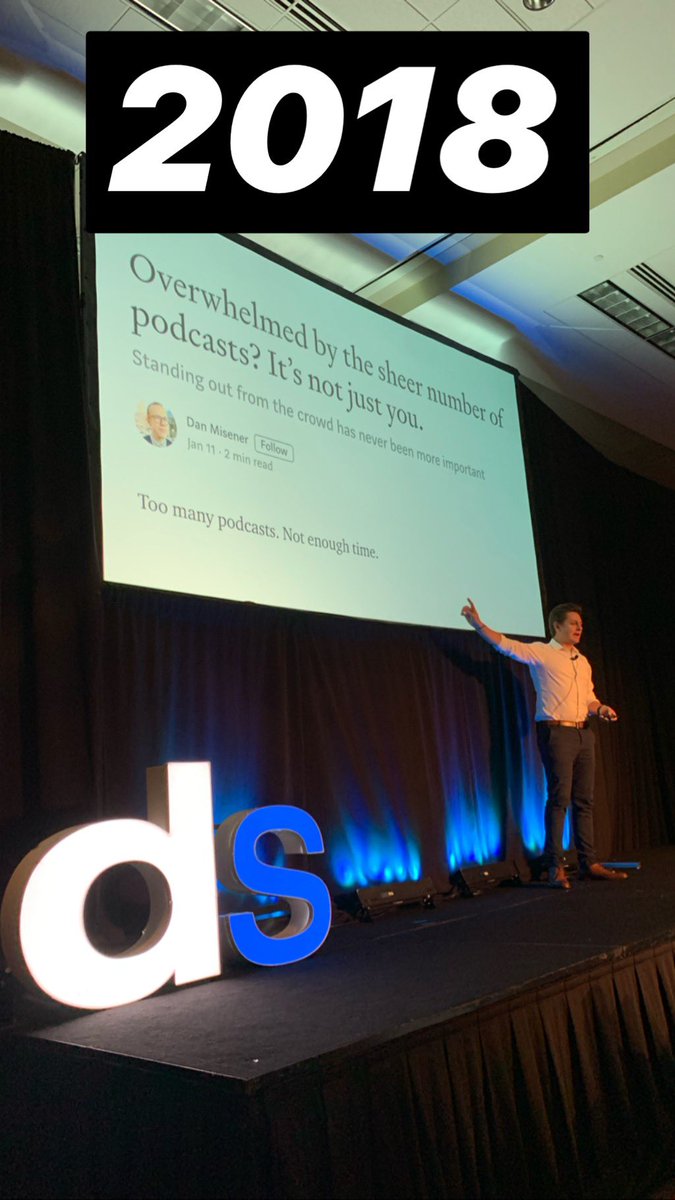 MelodyBelotte's tweet photo. Books. TV Channels. Podcasts. Weโve always been overwhelmed by the AMOUNT of content. The trick is producing #goodcontent for a very #specificaudience. Loved @PaxtonMGrayโs fresh take on beating #contentoverload ๐๐บ๐#dsdc https://t.co/AeZjJXO9T1