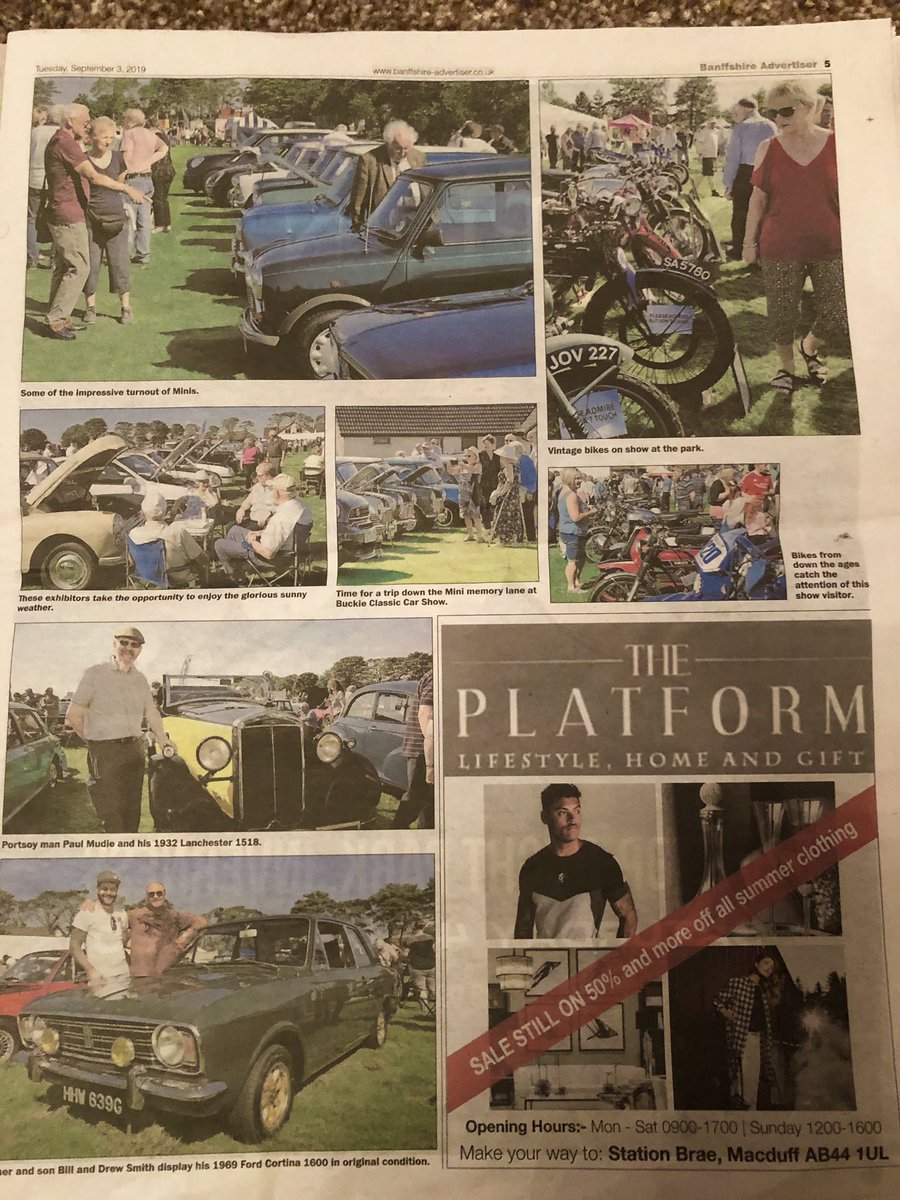 BCKclassicshow's tweet photo. Lovely write up in Local Paper and what a day,lovely sunshine lovely people and over 400 cars,bikes and Tractors,lot of money raised for local charities as well #bckshow https://t.co/52xEkdNYZX