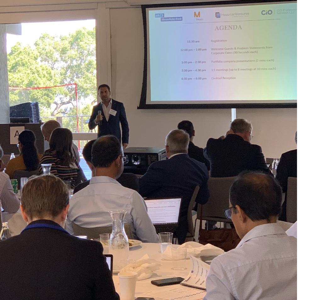 MenloVentures's tweet photo. Kicking off our CIO Technology Day with 
Hausman Ventures, @SVB_Financial and CIO Professional Services.  Among the Menlo companies presenting @aisera_ai, @harnessio, @unraveldata, @usermindinc and @YellowbrickData. https://t.co/wypYBzEsE8