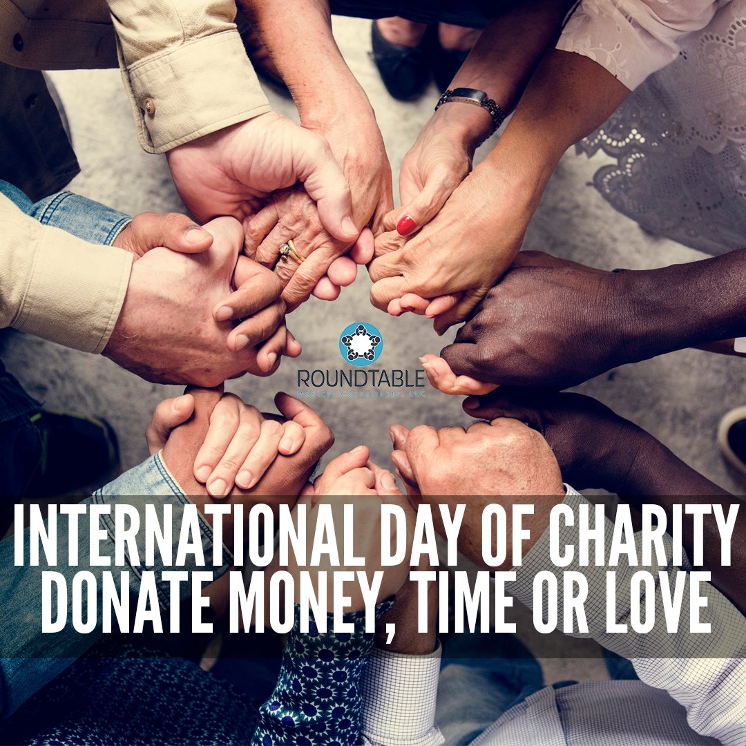 roundtmc's tweet image. It's International Day of Charity. What's your favorite charity? Tell us in the comments. 🙌 #charityday #charity