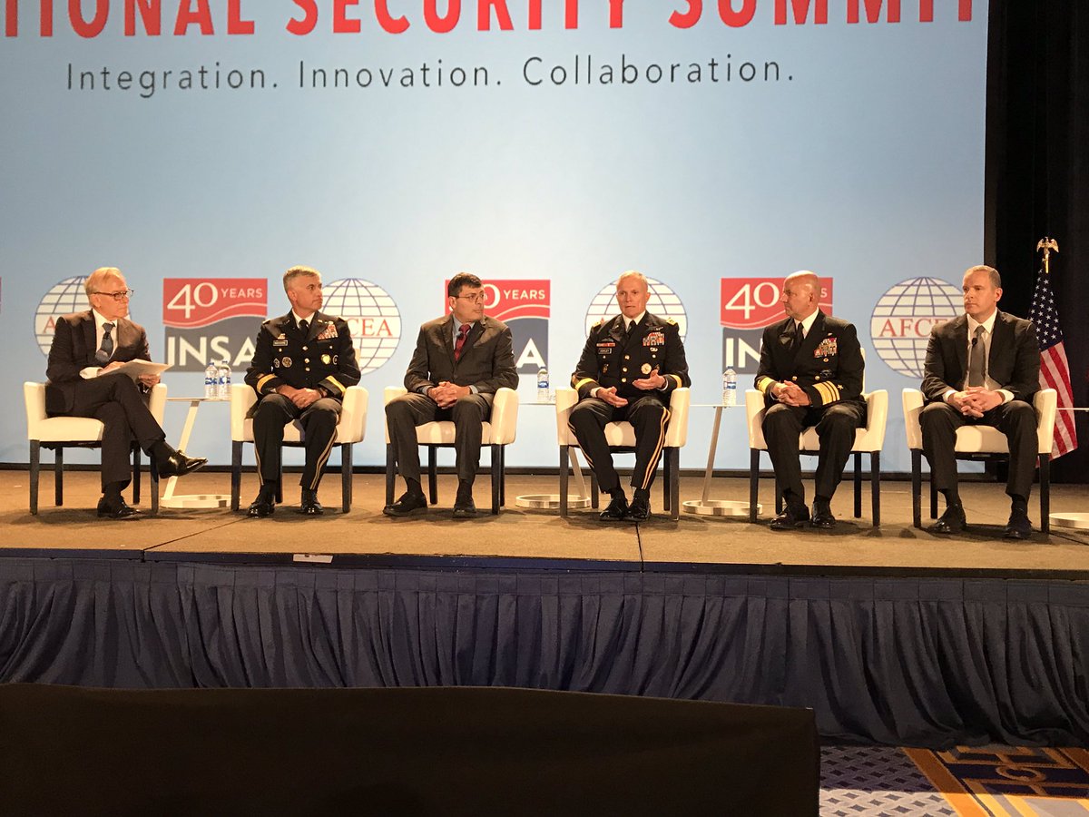 INSAlliance's tweet photo. “We need to be able to keep the trust of our senior leaders by being able to leverage big data and understand what’s inside the machine, to leverage tradecraft.” - @DefenseIntel Director Robert Ashley #IntelSummit19 https://t.co/SNScxUtkdD