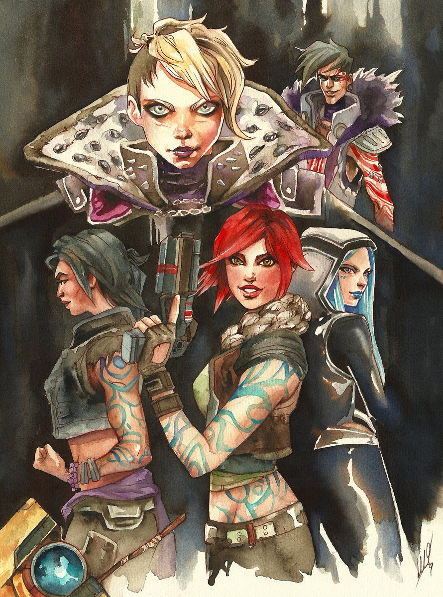 There is some serious Siren power in this amazing watercolor by. 