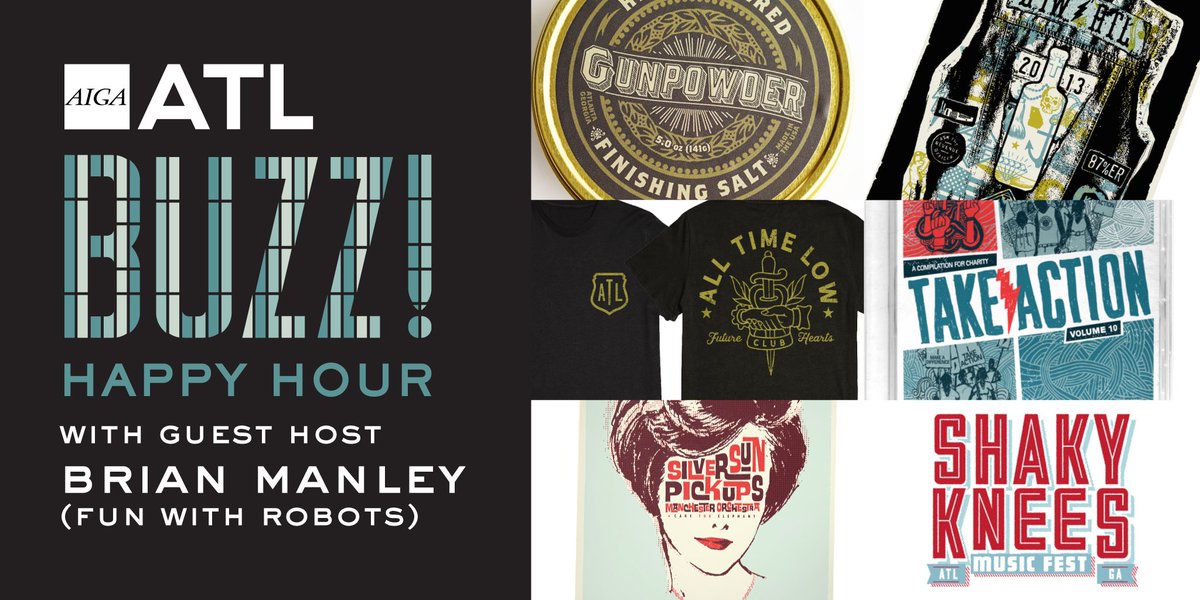 AIGAatl's tweet photo. 🍻🐝 Join us for #AIGAatlBuzz, our monthly happy hour for creatives! Thurs, Sept. 26 at 7p @eddiesattic with @brianmanley — https://t.co/NmWNxfKILy #designatlanta #aigaatl https://t.co/ZkkP9wWtm0