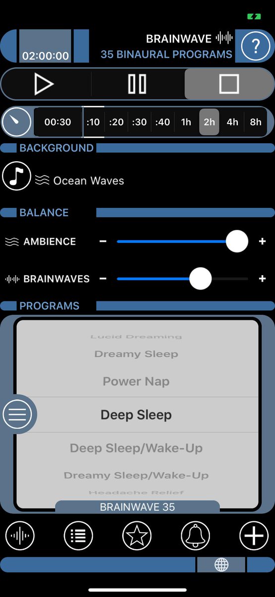 banzailabs's tweet photo. BrainWave: 35 Binaural Programs v8.1 for iOS now available! *Free PromoCode* to the first 20 who ReTweet &amp; Follow! https://t.co/c6jKaIBpxx #mindfulness #brainwave #sleep #focus #binaural #meditation #mindfulness #relaxation #ios #appstore #apple https://t.co/sHKt6s7BFL