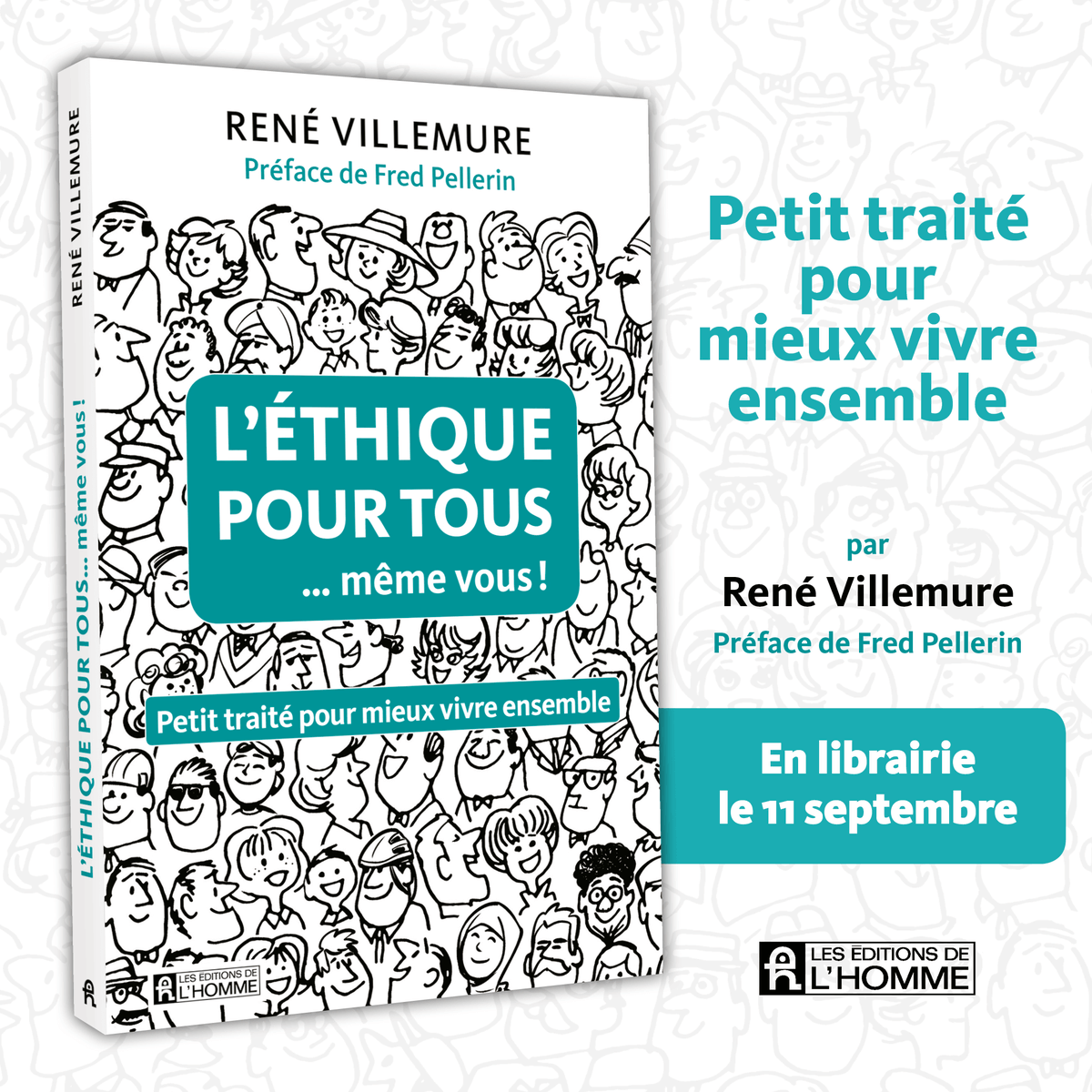 renevillemure's tweet photo. Pour parler d'éthique plutôt que des manquements à l'éthique, c'est avec fierté que je vous propose "L'éthique pour tous...même vous!". #ethique #penser #comprendre      @Editions_Homme https://t.co/OTWV8aUL2A