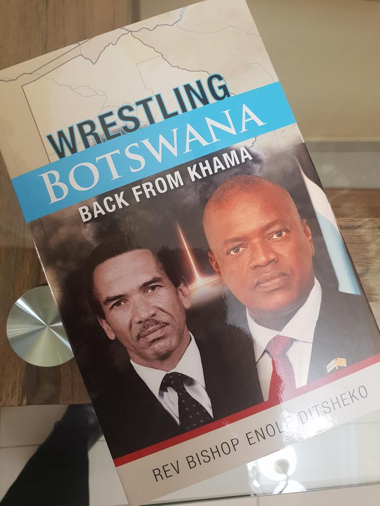 SiphoShowa's tweet photo. This tome, 416 pages, by Enole Ditsheko could not have been released at a more appropriate time. It is not necessarily about Pres. Khama but also about our collective sense of self as a nation in the midst of power, politics &amp; our history.  #BotswanaElections2019 #Botswana https://t.co/CL4pWGQbi6
