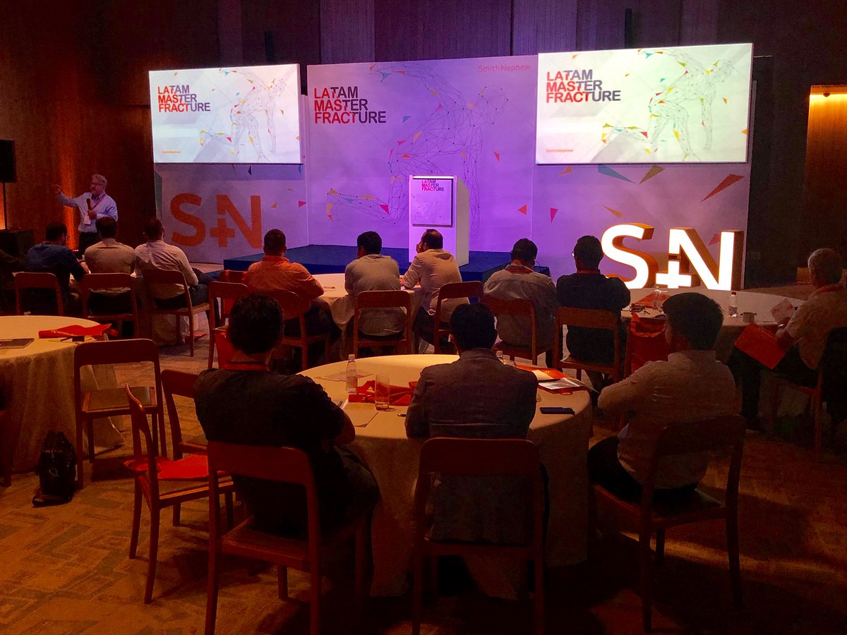 SmithNephewPLC's tweet photo. Great first day at our LATAM Master Fractures Forum in Rio De Janiero! 2 days, 50 participating surgeons, 7 faculty and 1 packed agenda. We’re looking forward to day 2! https://t.co/i2J6cBG0VJ
#MedicalEducation #JoinTheExperts #traumasurgery #fractures https://t.co/eCXN1fwYWm