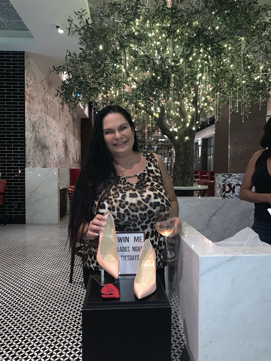 TuscanPrime's tweet photo. #TBT to this week’s Ladies Night winner Angela! Please join us next Tuesday for a chance to win your own pair of Red Bottoms! Raffle starts at 7PM.
#TuscanPrimeLasOlas #Louboutins #RedBottoms #LadiesNight #ChristianLouboutin #LasOlasBlvd #FortLauderdale #FTL #TuscanPrime https://t.co/gpSqiSvrub