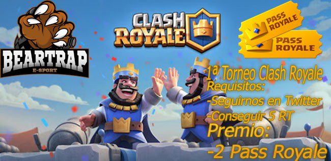 Se abren inscripciones para la copa Beartrape , con cupos para 16 equipos 
*Requisitos:
Seguir : 
* @Rolph_CR  
* <a href="/BearTrapeSport/">BearTrap-eSport</a>  y  Conseguir 5 RT