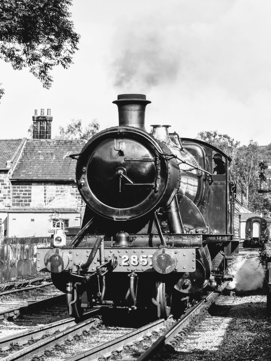 DLivell's tweet photo. My favourite station @Grosmont on the #nymr #Steam #trains #blackandwhitephotography #photography @NYMR_GM https://t.co/eYThyhMIhh
