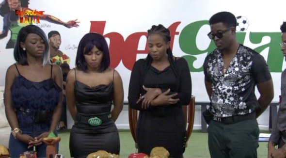 BBNaija's tweet image. Team Enigma with their sculpture presentation.
#BBNaija 
bit.ly/2U0W0RD