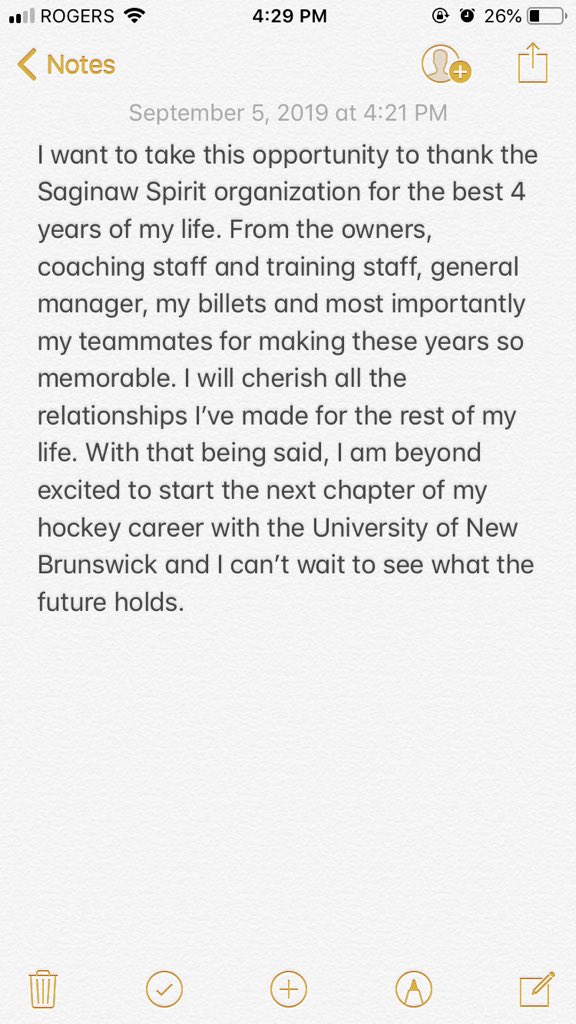 . <a href="/UNBMHockey/">UNB Men’s Hockey</a> <a href="/SpiritHockey/">Saginaw Spirit</a>