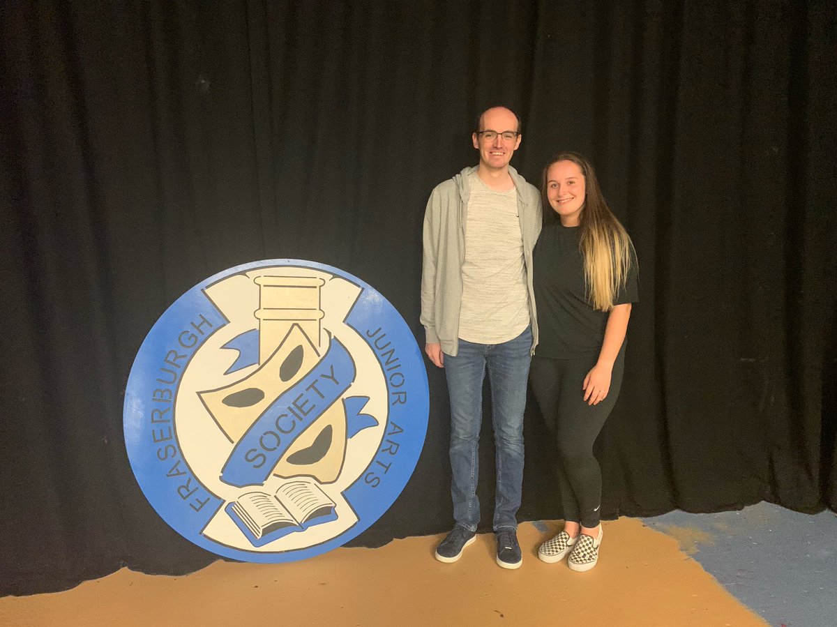 Very excited to be collaborating with @F_J_A_S for a few set pieces for our performance this year! We are all so grateful for all of their help and advice, thank you so much! 🎭💙 #FraserburghCommunity #OhWhenTheBroch