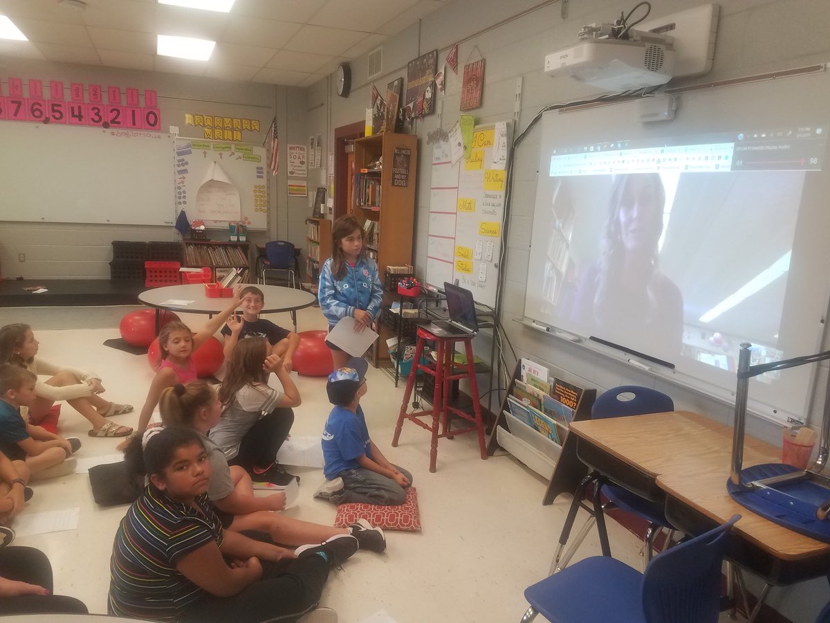 SShepReads's tweet photo. We had our first "visit" from our #KidsNeedMentors author, @Shannonteaches and the kids loved it! BTW, this is what we look like Shannon! https://t.co/bC5grCvlcB