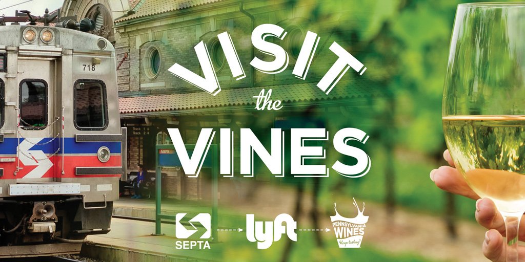 Like wine? You'll 😍 this! We've teamed with Lyft to bring you to more than 25 PA wineries located within a short ride from #SEPTA Regional Rail Stations! Learn more: iseptaphilly.com/visitthevines! #ISEPTAPHILLY #VisitTheVines <a href="/PAWines/">PA Wines</a> 🚆 ➡️ 🚘 ➡️ 🍇