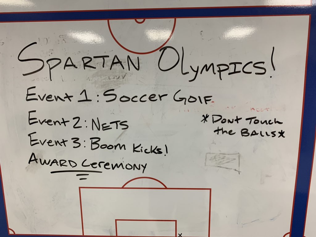 BhsMens's tweet photo. 1st Annual Spartan Olympics! Green team with a solid victory! #bhsmenssoccer https://t.co/KNacyJLL2G