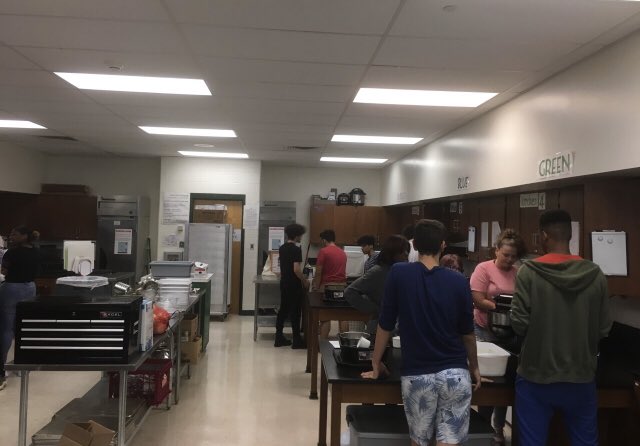 Chef Weitzel's kiddos are testing out cookie recipes for Meet the Teacher Night next week!!