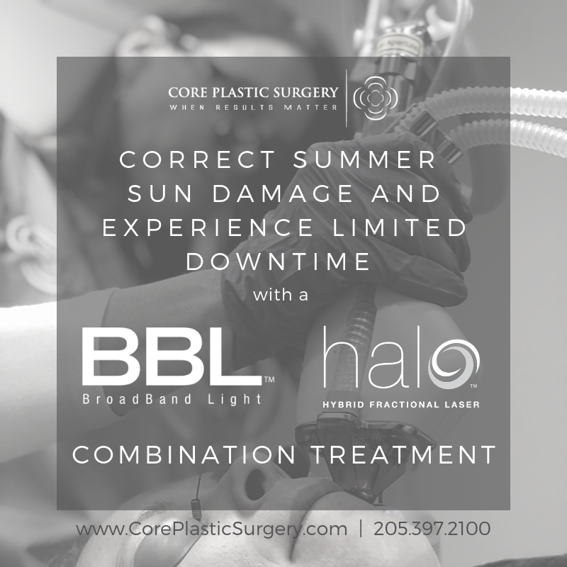 DrGradyCore's tweet photo. Correct summer sun damage while experiencing limited downtime with a Halo By Sciton and BBL combination treatment @CorePlasticSurgery #MedSpa #CosmeticLaser #SkinCare #SunDamage #AntiAging #AcneScars #Halo #BBL #LaserTreatment #Alabama #CorePlasticSurgery https://t.co/uxwGSRLO1z