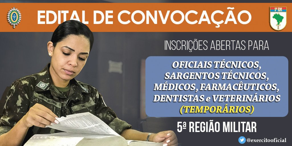 9ª RM abre inscrições para militares temporários