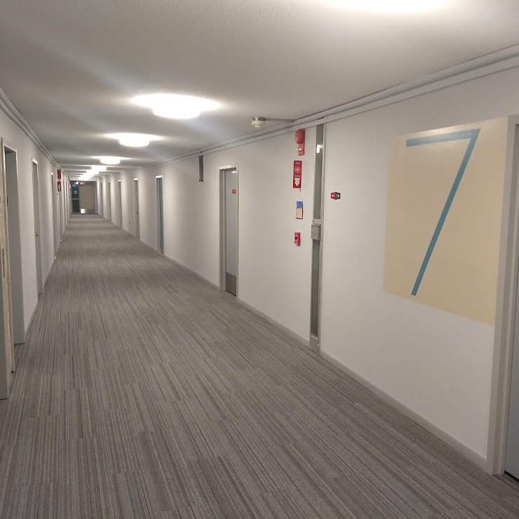 The new high-rise hallway renovations look incredible 🤩