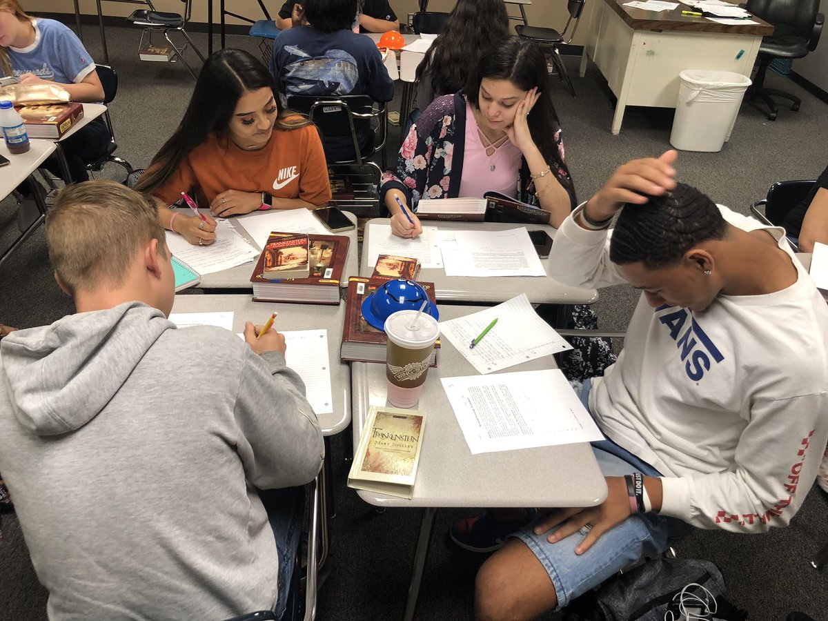 sarawreed's tweet photo. LHS seniors solving Anglo-Saxon riddles and writing a letter of reference for Beowulf. https://t.co/fLEqp7ph4u