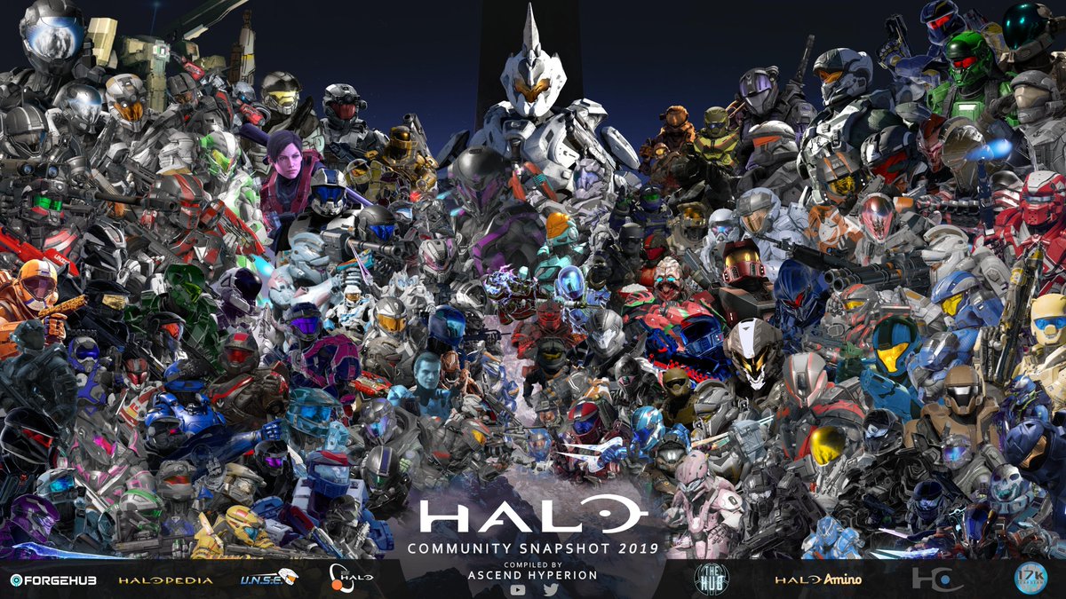 Halo's tweet photo. Our latest spectacular Community Spotlight leads with a first-class community sourced snapshot and delivers everything from sketches to renders to montages and more. Get it while it's fresh! https://t.co/4Jxv8aUCuo https://t.co/SGJ1px8Lyp