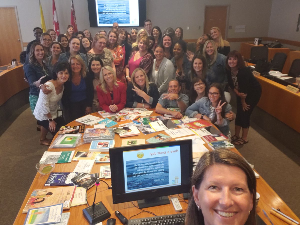 TraciWright65's tweet photo. Technically not, but this is my #bestfirstdayeverHCDSB! β€ the energy when this #cycfam gets together! Supporting one another to kick off a great year serving students, families & staff across @HCDSB! @GBrown64 @Camillocipriano https://t.co/8UKp4wiVuu