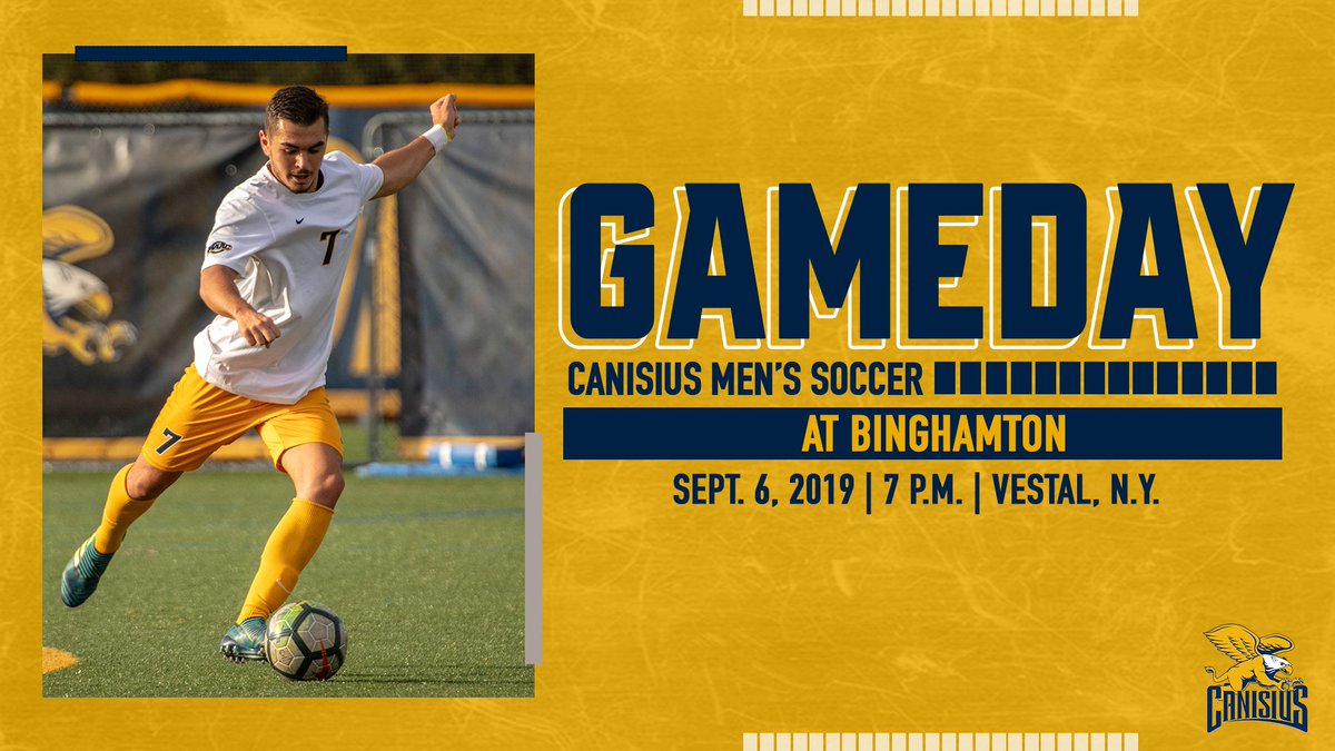 GriffsSoccer's tweet photo. GAMEDAY | The #Griffs hit the road for the first time this season as they travel to @BinghamtonMSOC for a non-conference contest

📍- Vestal, N.Y. | Bearcat Sports Complex 
⏱ - 7 p.m.
📺 - https://t.co/4h5iS2ORAS
📊- https://t.co/NOmfcs7oBj https://t.co/H0o6jFi2tt
