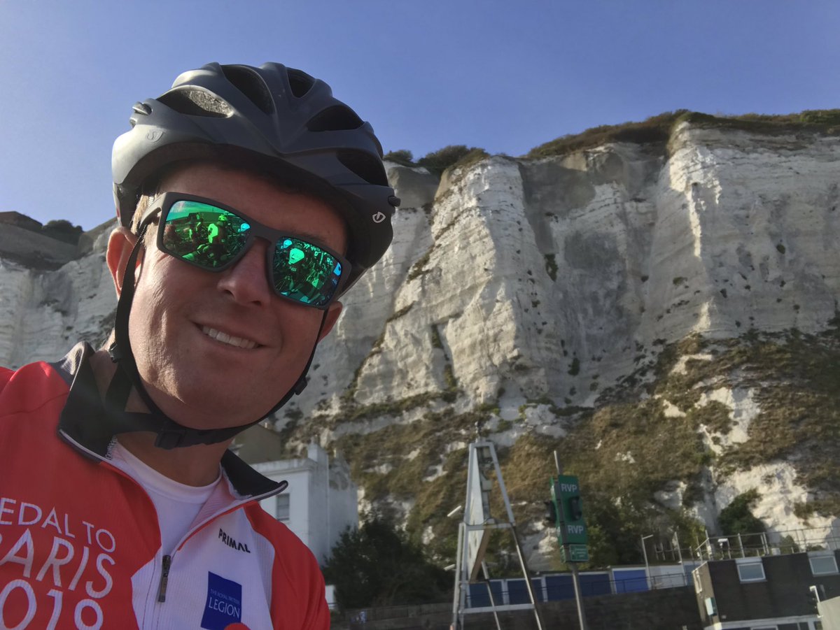 Day one of #PedalToParis done. I am so thankful fo true support of family &amp; friends as we support the fabulous work of <a href="/PoppyLegion/">Royal British Legion</a>