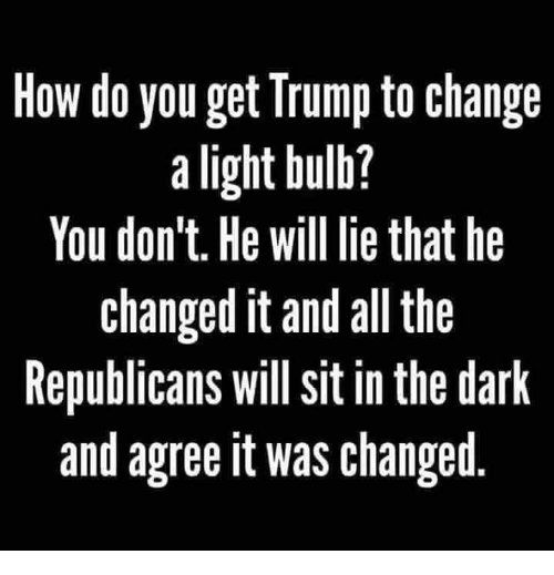 Ladypossum's tweet photo. @RealRandallPink @MrsRabbitResist @realDonaldTrump #Lightbulbgate https://t.co/WLnakxbXW7