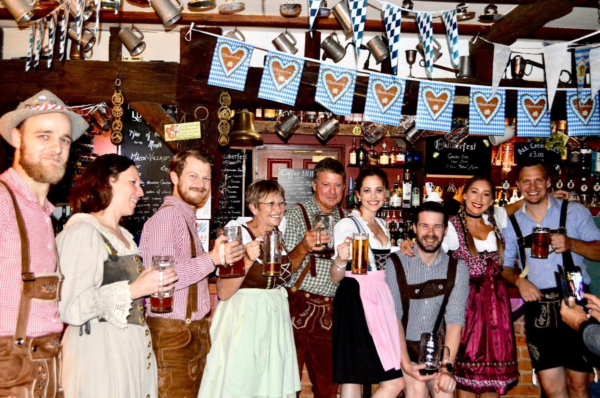 DNXN2023's tweet photo. It's back again! Our amazing #oktoberfest is back for its 4th year. 10 different German #beers Whats not to like! #lederhosen and #dirndls are of course optional but encouraged! #tracht https://t.co/yW4KgABy1n