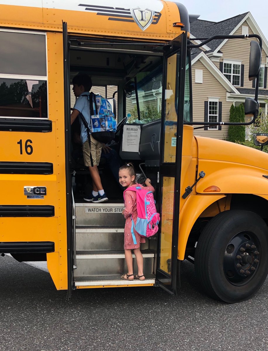 Alexa’s first day of Kindergarten. Caught her using 3 Points of Contact ! #Keys2MySafety