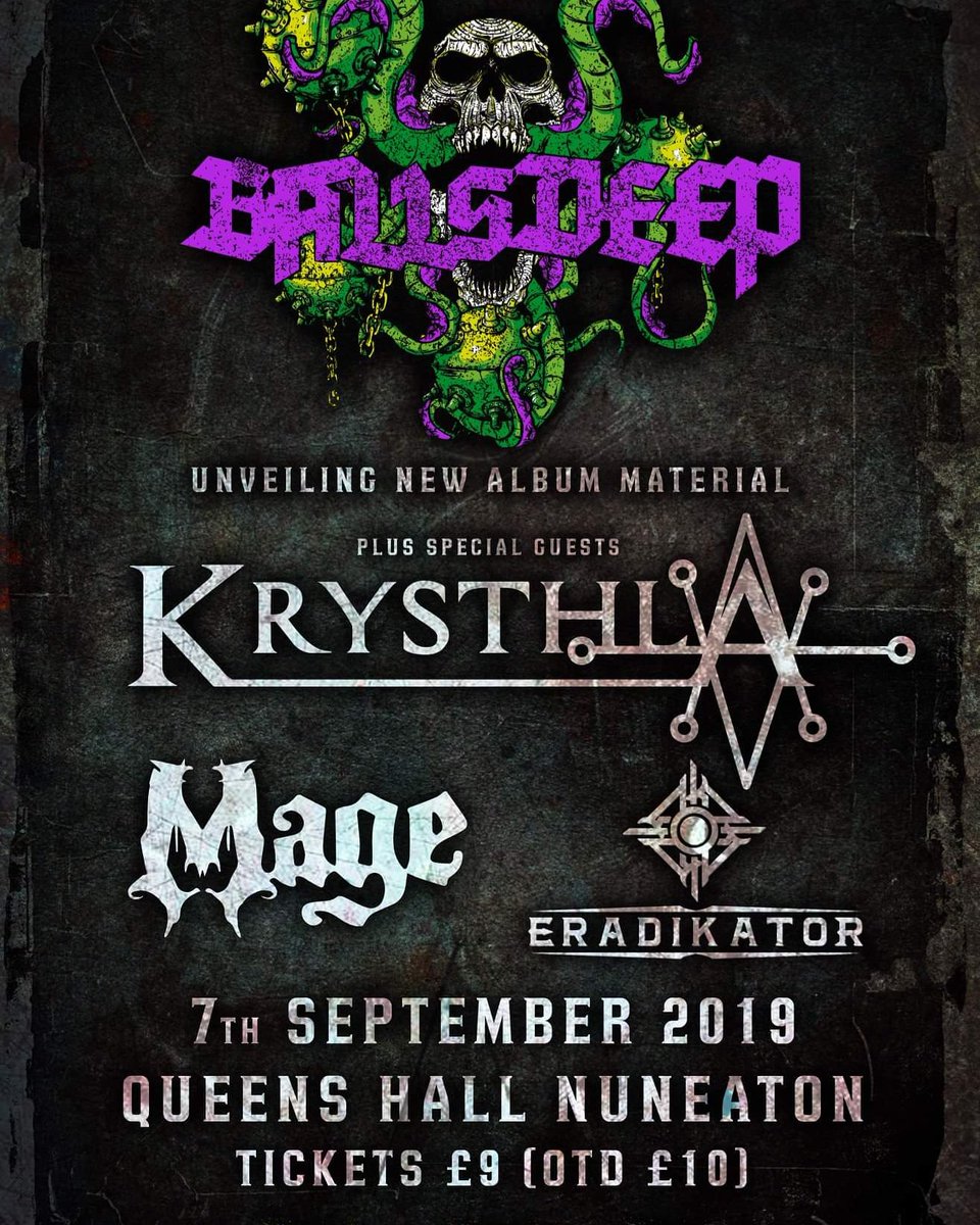 *This Saturday!* #metal #groove #Stoner  #DOOM  #Gigs #Nuneaton