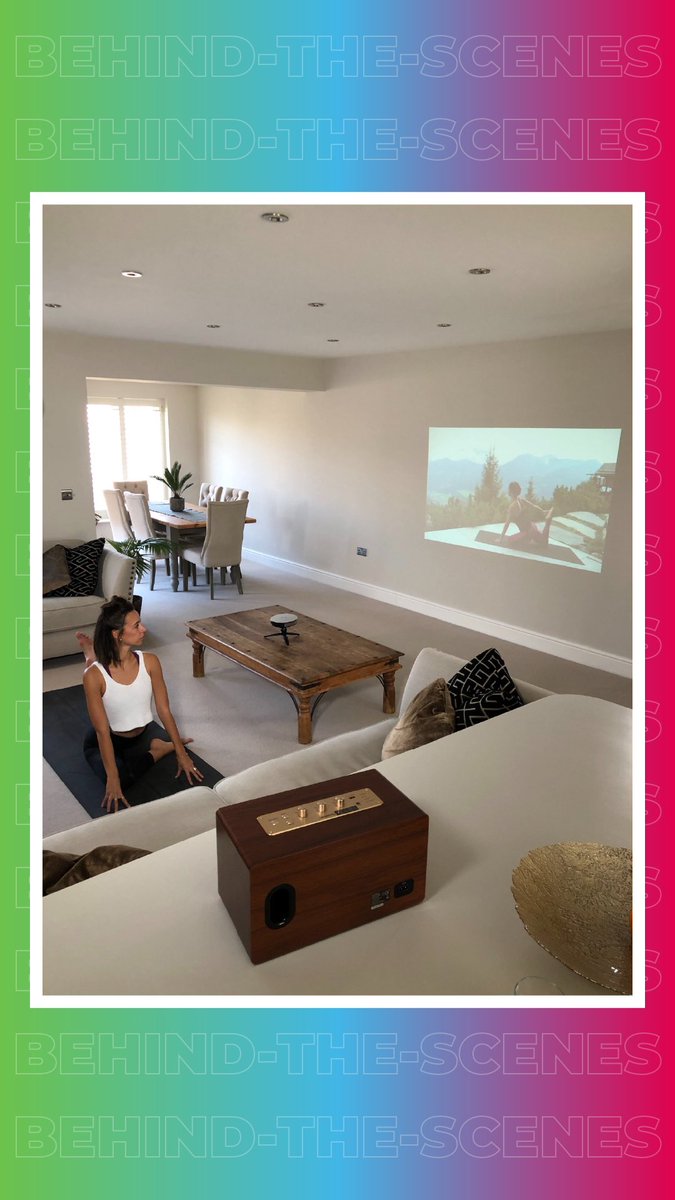 OptigloCo's tweet image. BTS from today’s filming for our upcoming promo video! 🎥 

#homeprojector #homecinema #projector