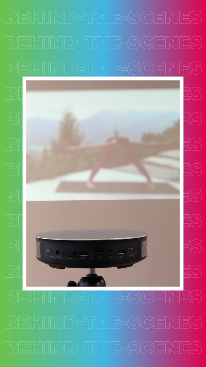 OptigloCo's tweet image. BTS from today’s filming for our upcoming promo video! 🎥 

#homeprojector #homecinema #projector