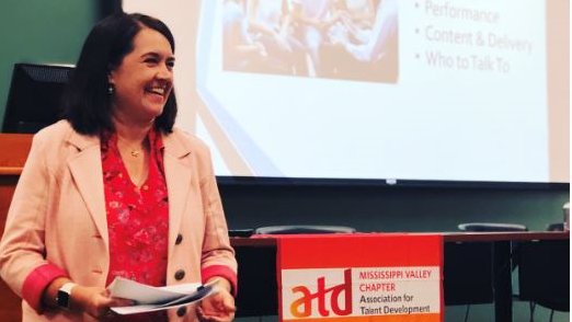 Shoutout to Jan Dietz who provided a great, interactive presentation today on Assessing Training Needs.  We had a lot of great networking over lunch as well.  Mark your calendars now to join us on Thursday, October 3rd for a presentation on Training Design by Dan Kern.